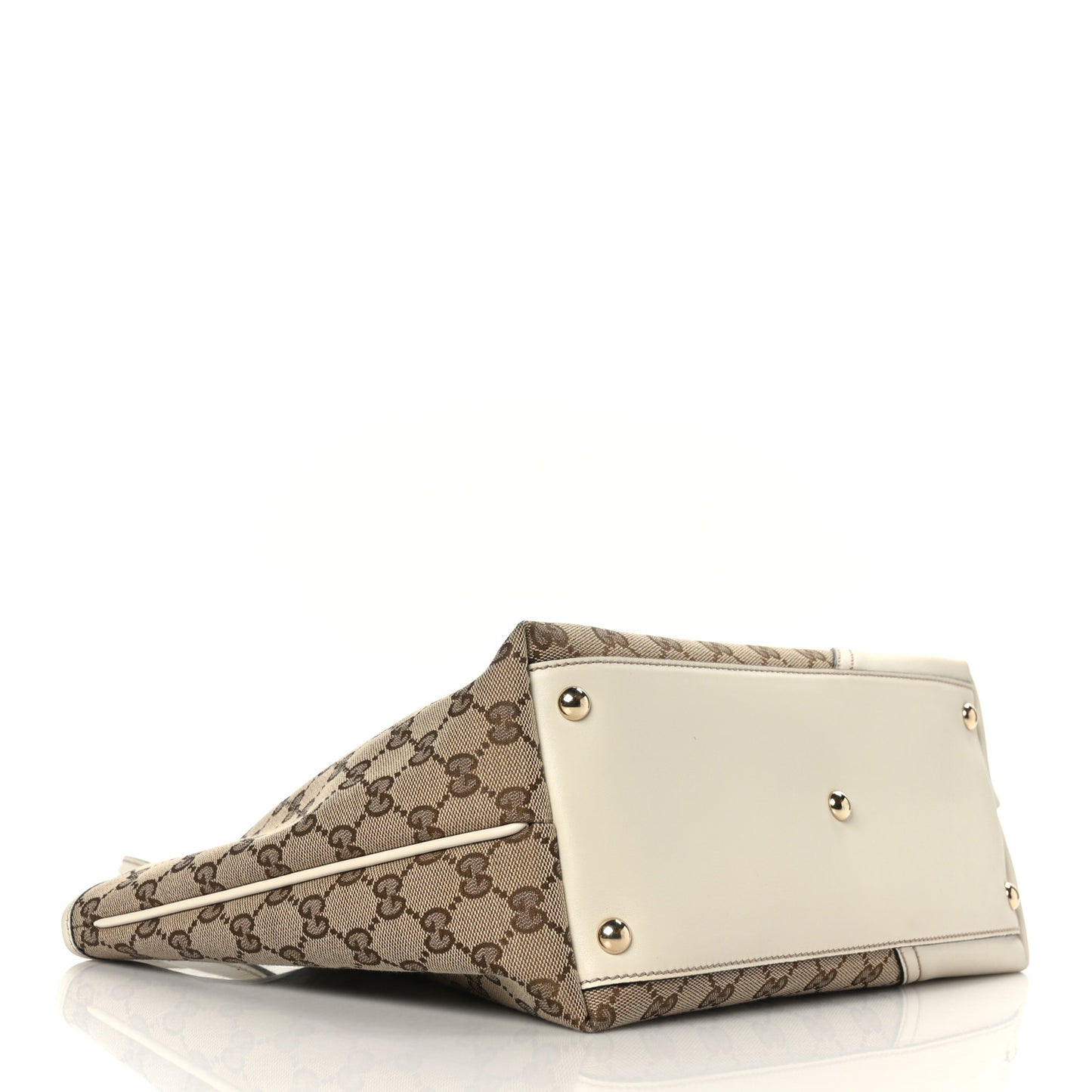 Monogram Medium New Britt Tote Off White