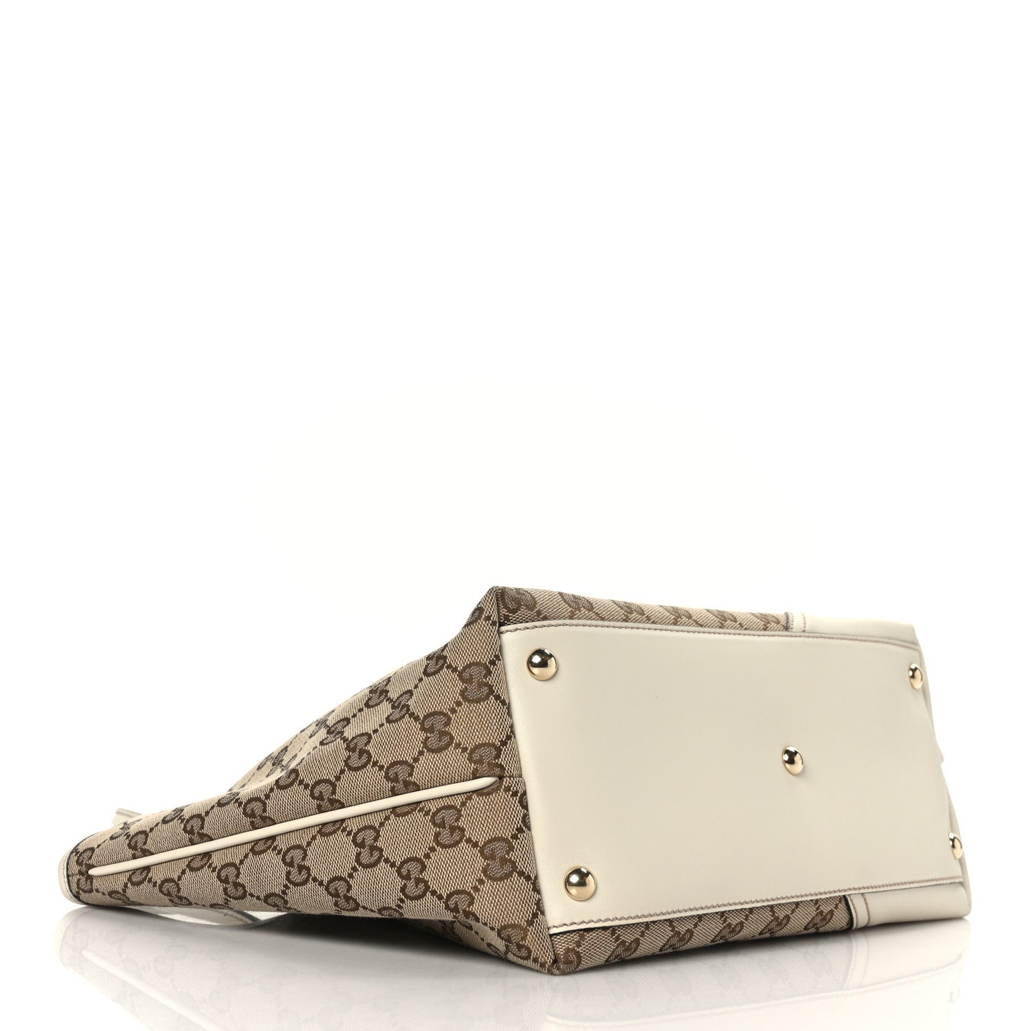 Gucci Monogram Medium New Britt Tote Off White 4 of 9