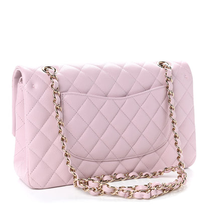 Chanel Caviar Quilted Medium Double Flap Light Pink 2 of 4