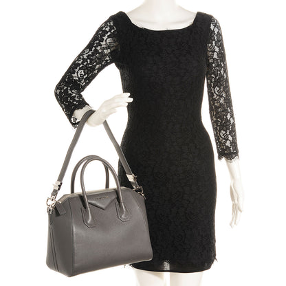 Givenchy Sugar Goatskin Small Antigona Heather Grey 2 of 9