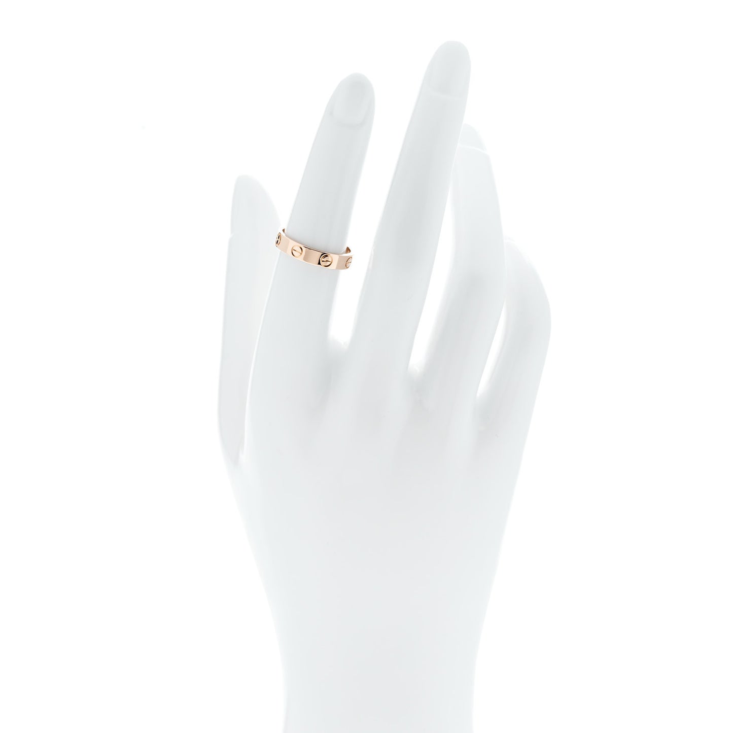 18K Pink Gold 3.5mm LOVE Wedding Band Ring 51 5.75