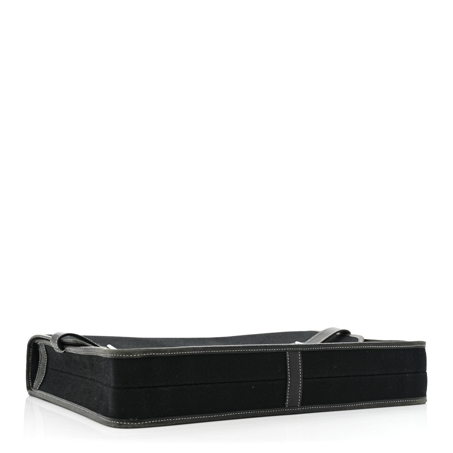 Hermes Toile Officier Buenaventura Briefcase Black 4 of 23