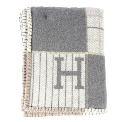 Hermes Wool Cashmere Avalon Passe-Passe Blanket Naturel 2 of 3