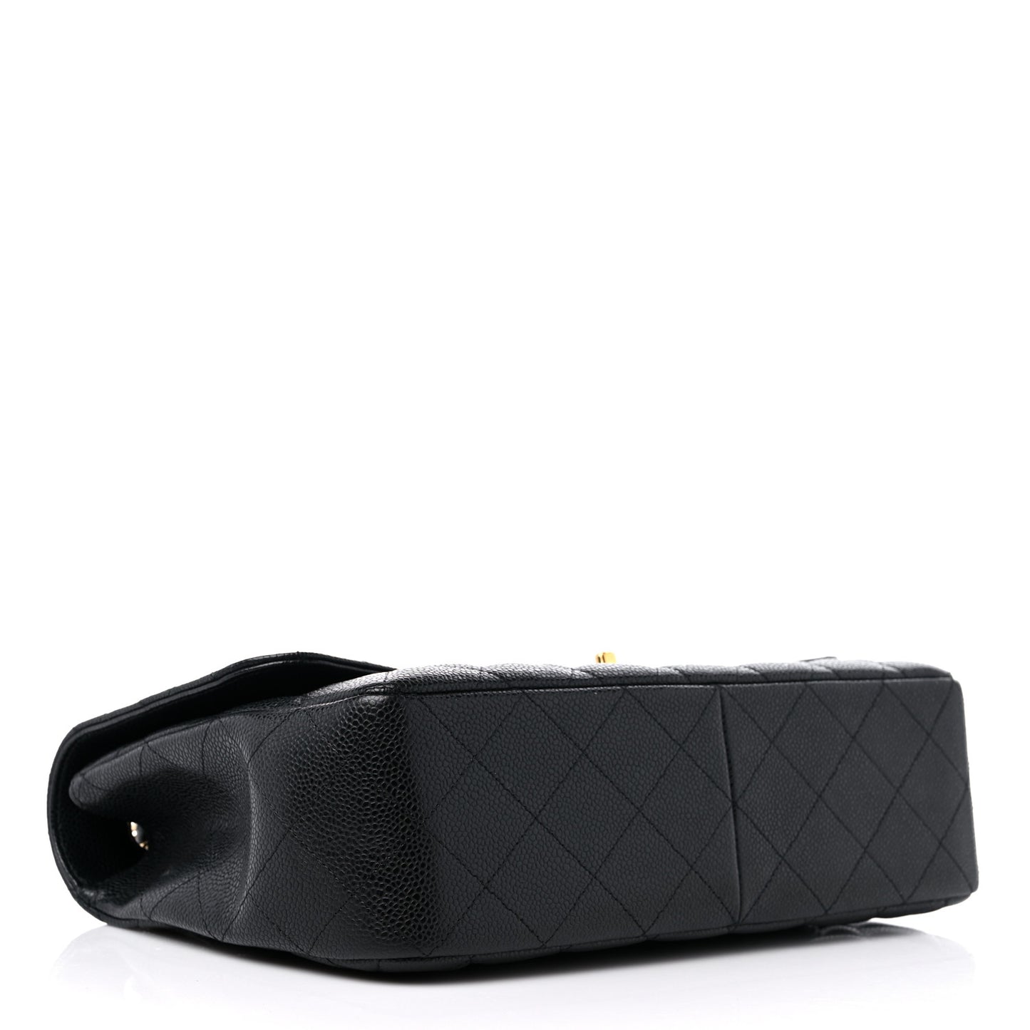 Caviar Quilted Jumbo Single Flap Black