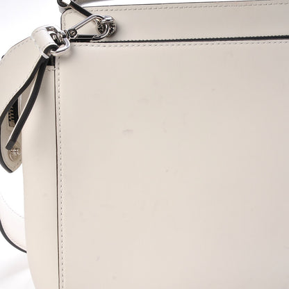 Fendi Vitello Baltico Dolce Shiny Nappa Lace Up DotCom Satchel White Parrot 12 of 20