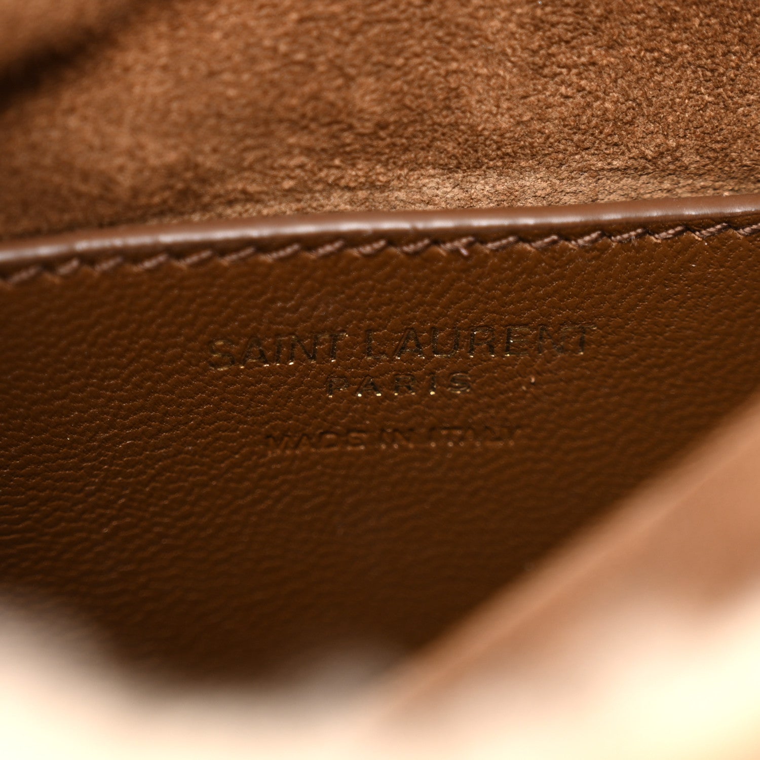 Saint Laurent Shearling Suede Mini Le 5 A 7 Vertical Hobo Natural Beige Dark Cigar 6 of 13