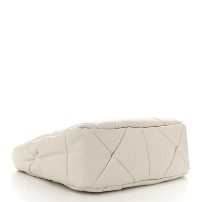 Prada Nappa Triangle Quilted Patchwork System Bag Bianco 4 of 10