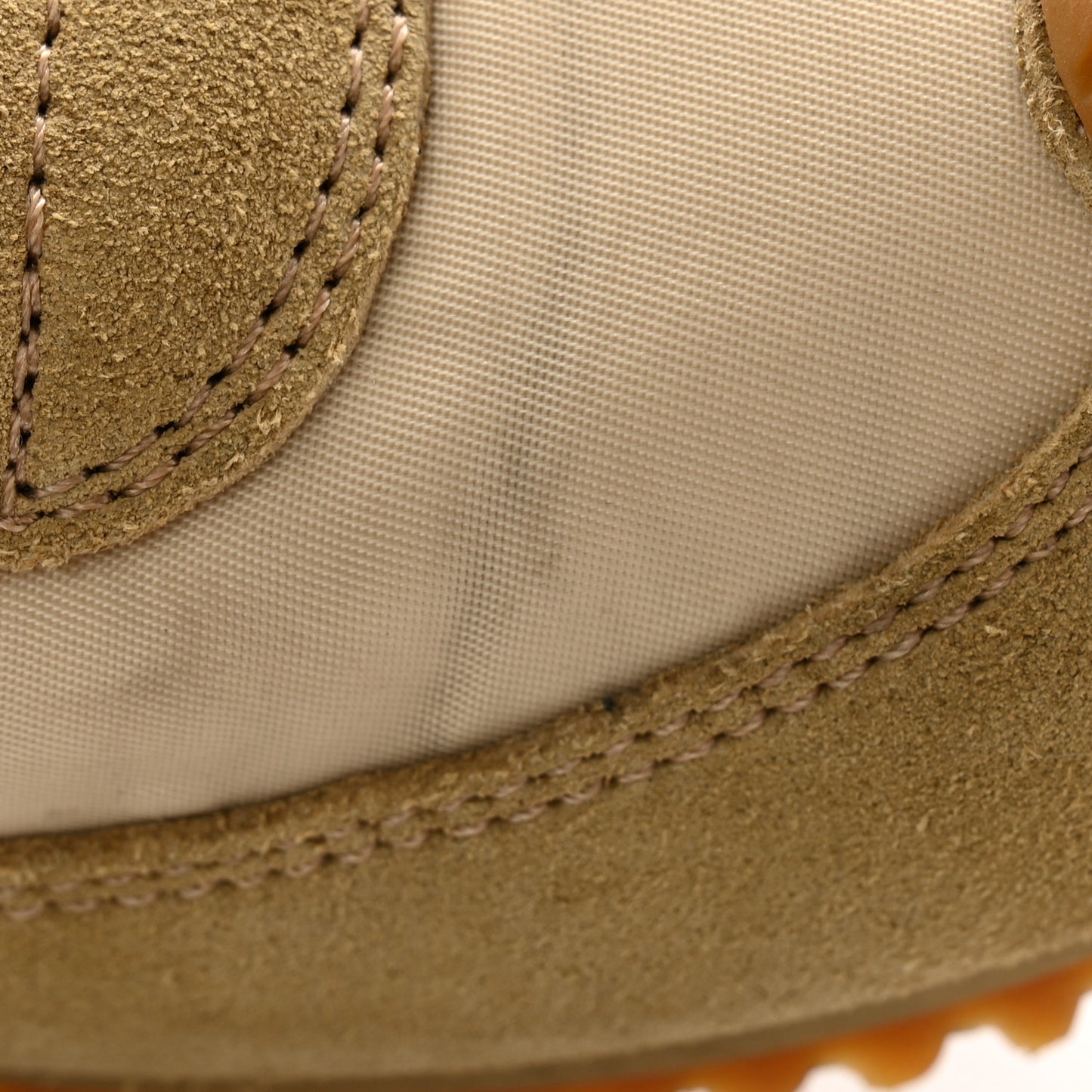 Nylon Suede Flow Runner Sneakers 38 Gold Black