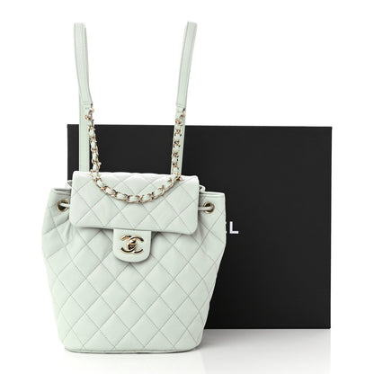 Chanel Caviar Quilted Mini Urban Spirit Backpack Light Blue 13 of 13