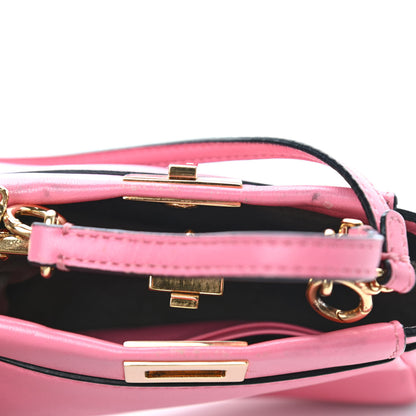 Fendi Shiny Nappa Micro Peekaboo Iconic Satchel Rosa Fluo 4 of 6
