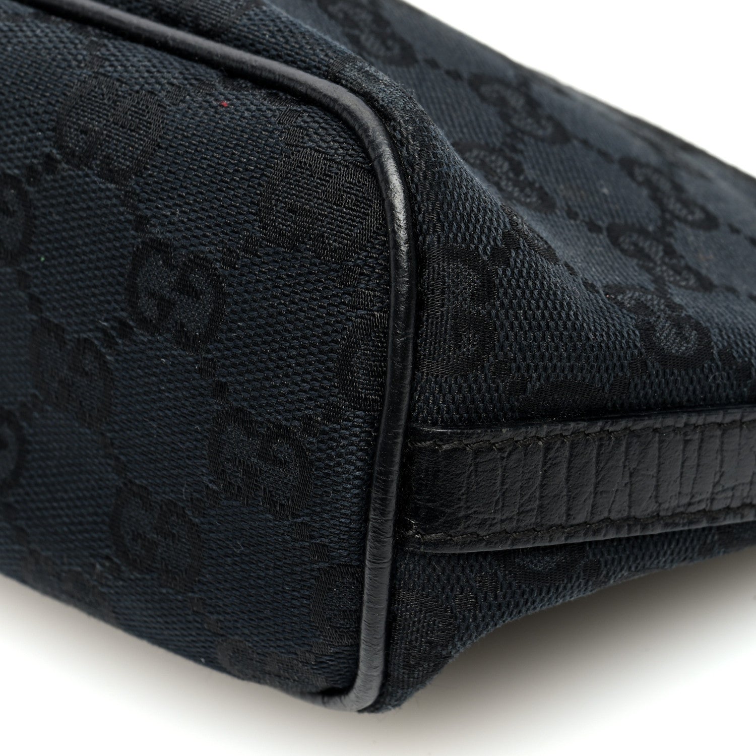Gucci Monogram Web Boat Pochette Black 10 of 10