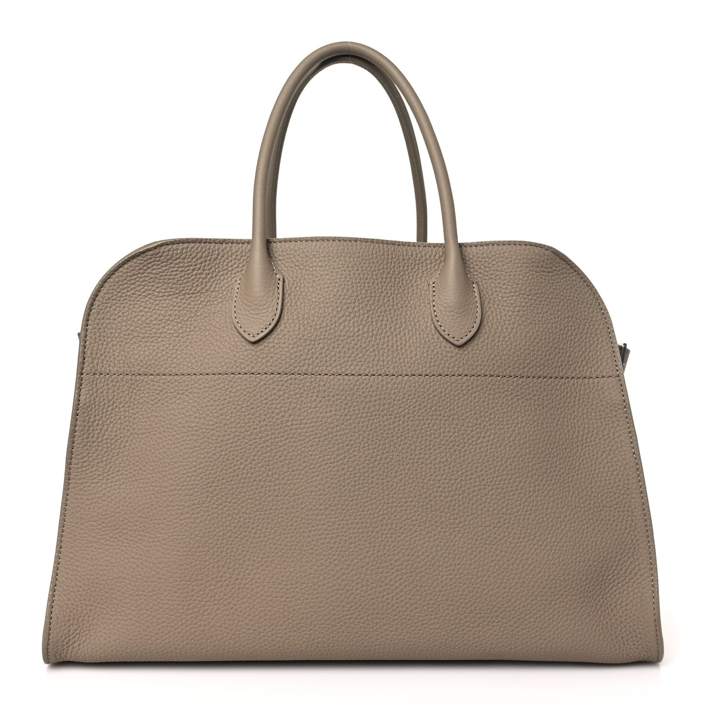 Matte Grained Calfskin Soft Margaux 15 Dark Taupe