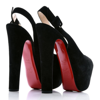 Christian Louboutin Veau Velours Tartarina 160 Pumps 37.5 Black 4 of 10