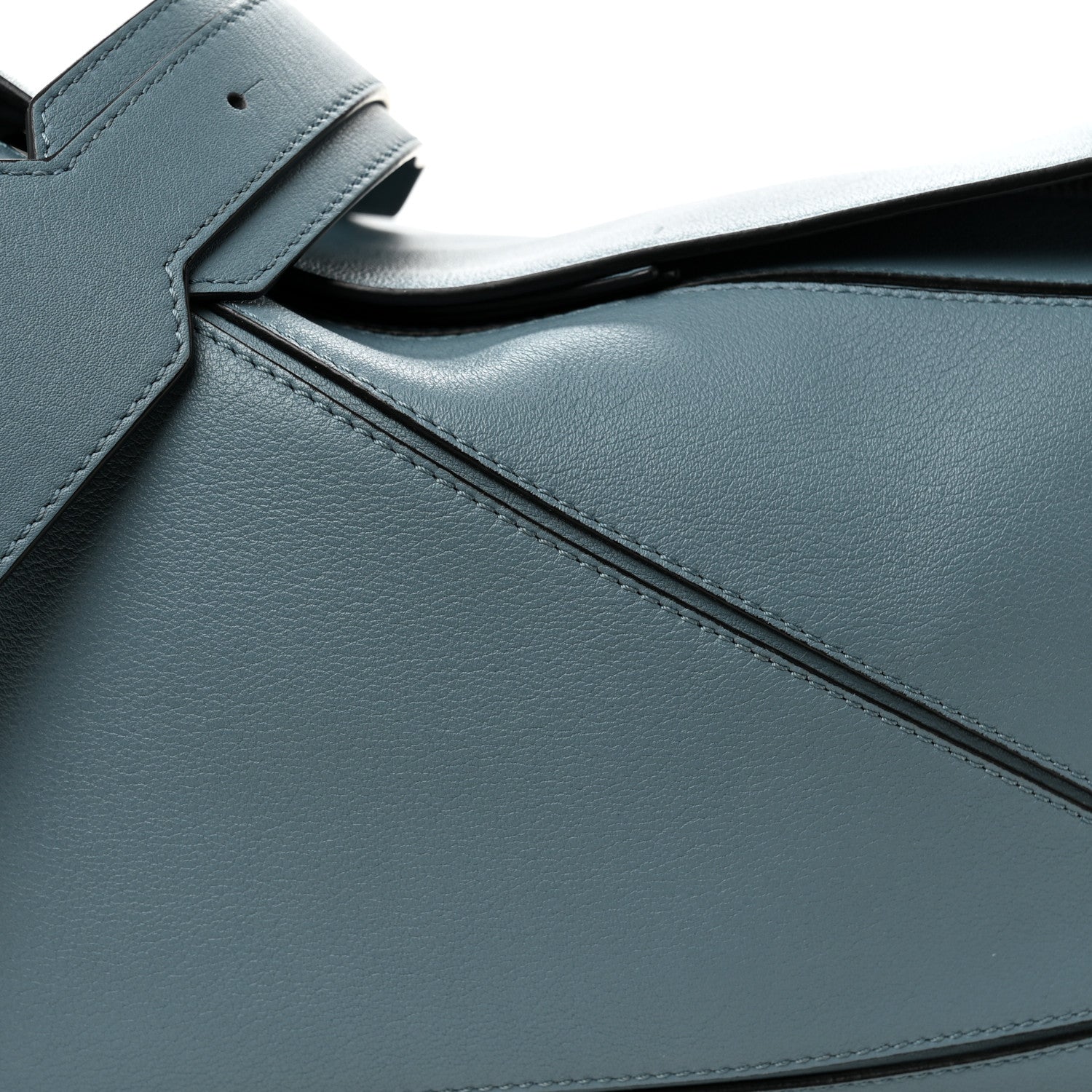 Loewe Calfskin Medium Puzzle Bag Stone Blue 7 of 9