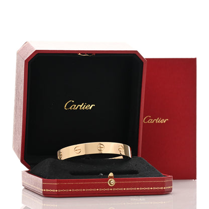 Cartier 18K Yellow Gold 11mm LOVE Cuff Bracelet 21 4 of 4