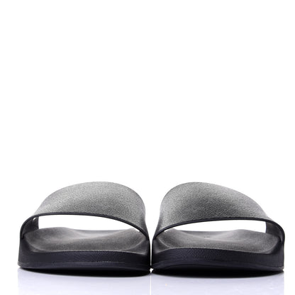 Louis Vuitton Rubber Monogram Eclipse Mens Waterfront Mules 12 Black 2 of 10