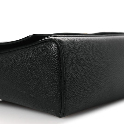 Burberry Grainy Calfskin Note Crossbody Bag Black 8 of 14