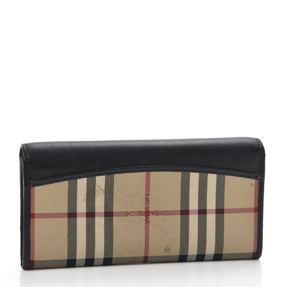 Burberry Haymarket Check Continental Wallet Brown 2 of 11