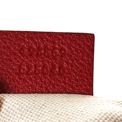 Gucci Grained Calfskin Logo Belt Bag Hibiscus Red 7 of 11