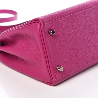 Hermes Togo Kelly Retourne 28 Rose Pourpre 15 of 42