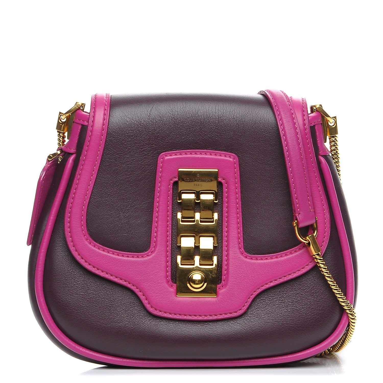 Louis Vuitton Cuir Art Deco Trapeze Prune Cyclamen 1 of 7