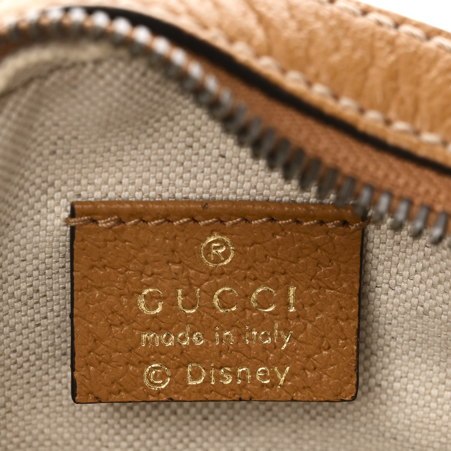 Gucci X DISNEY Mini Vintage GG Supreme Monogram Mickey Mouse Round Shoulder Bag Beige Vintage Sun Oil 6 of 10