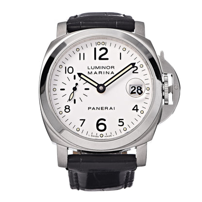 Panerai Stainless Steel Alligator 40mm Luminor Marina Automatic Watch PAM00049 1 of 11
