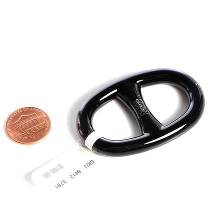 Hermes Chaine D'Ancre Scarf Ring Black 2 of 5