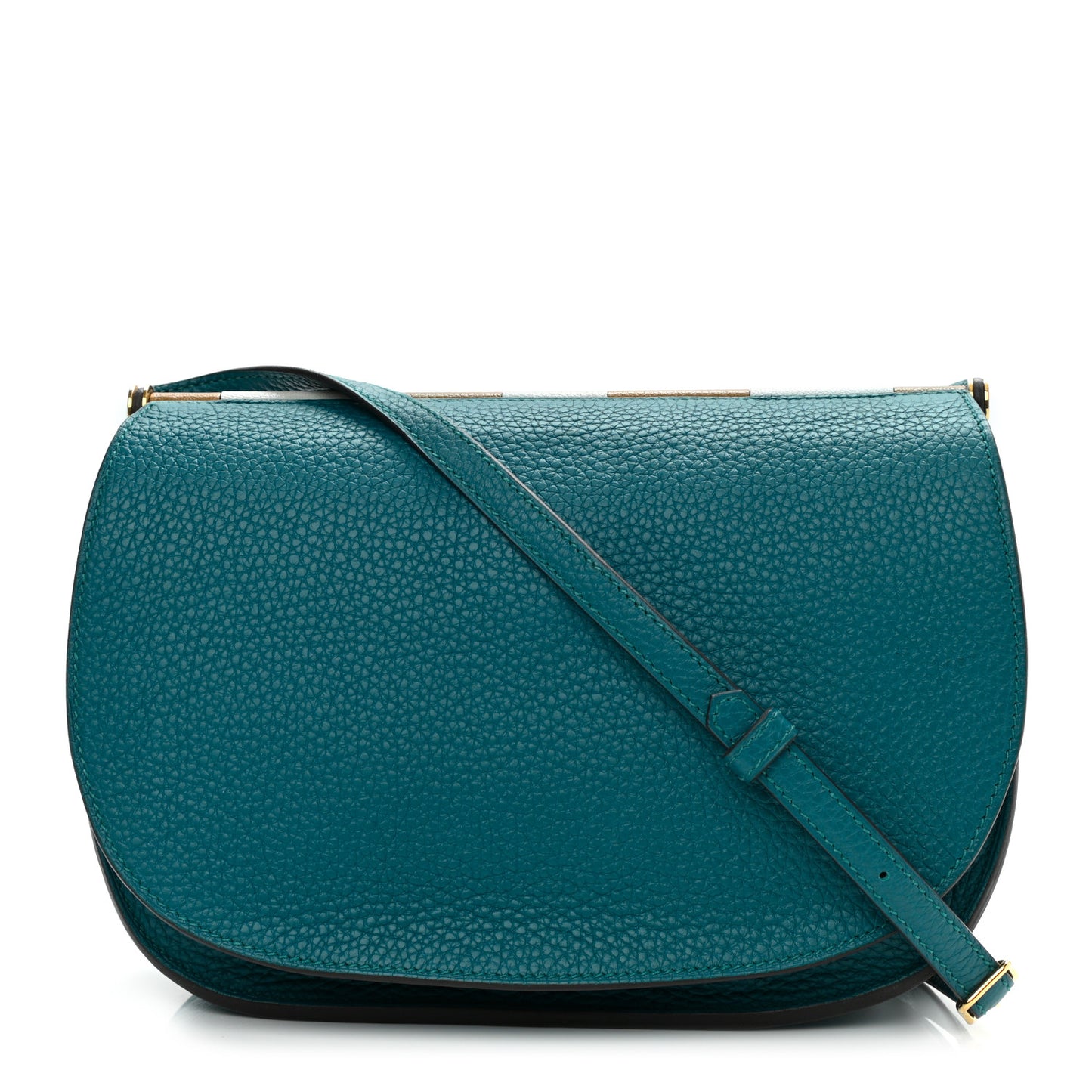 Taurillon Clemence Chevre Mysore Saut 25 Vert Bosphore