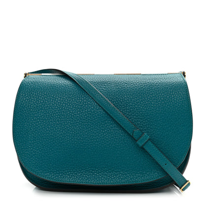 Hermes Taurillon Clemence Chevre Mysore Saut 25 Vert Bosphore 1 of 10