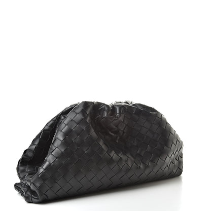 Bottega Veneta Nappa Maxi Intreccio The Pouch Oversized Clutch Black 3 of 8