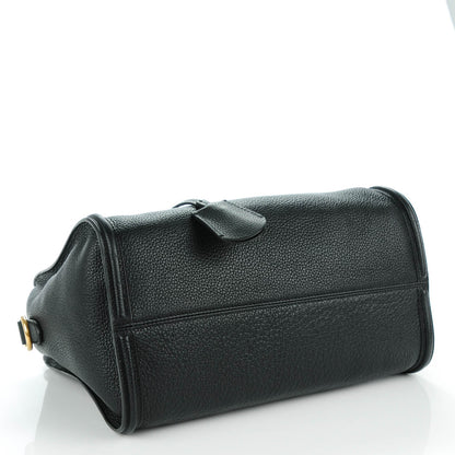 Alexander McQueen Pebbled Calfskin Small Skull Padlock Zip Around Tote Black 4 of 8