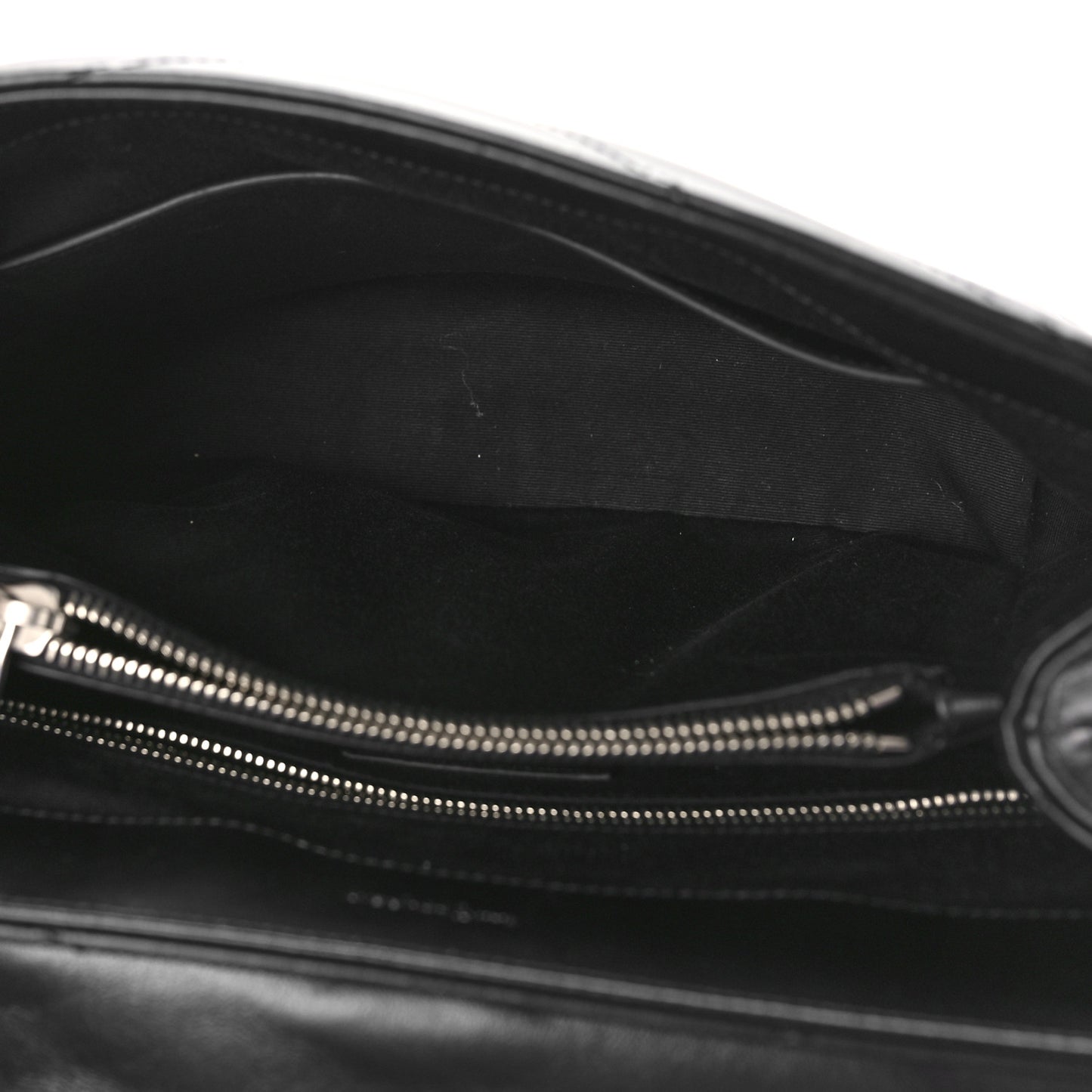Calfskin Y Quilted Monogram Medium Loulou Satchel Black