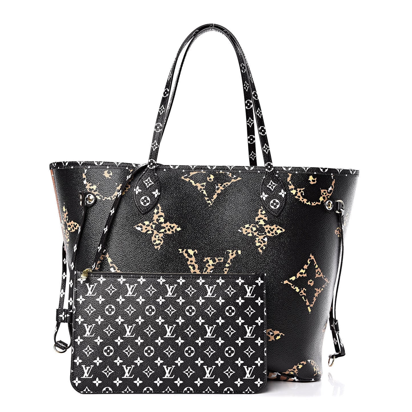 Monogram Giant Jungle Neverfull MM Black