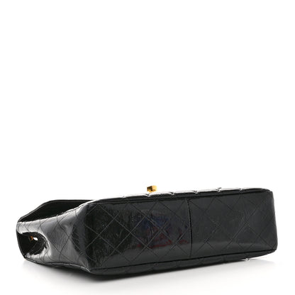 Chanel Patent Quilted XL Jumbo Single Flap Black 4 of 9