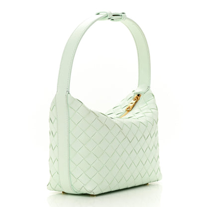 Bottega Veneta Nappa Intrecciato Wallace Shoulder Bag Glacier 3 of 14