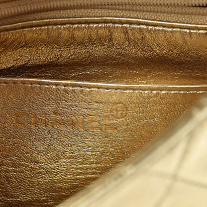 Chanel Metallic Lambskin Quilted Mini Square Flap Gold 5 of 16