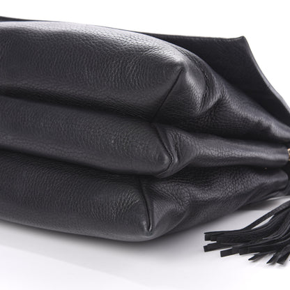 Lanvin Grained Calfskin Medium Sugar Flap Shoulder Bag Black 7 of 12