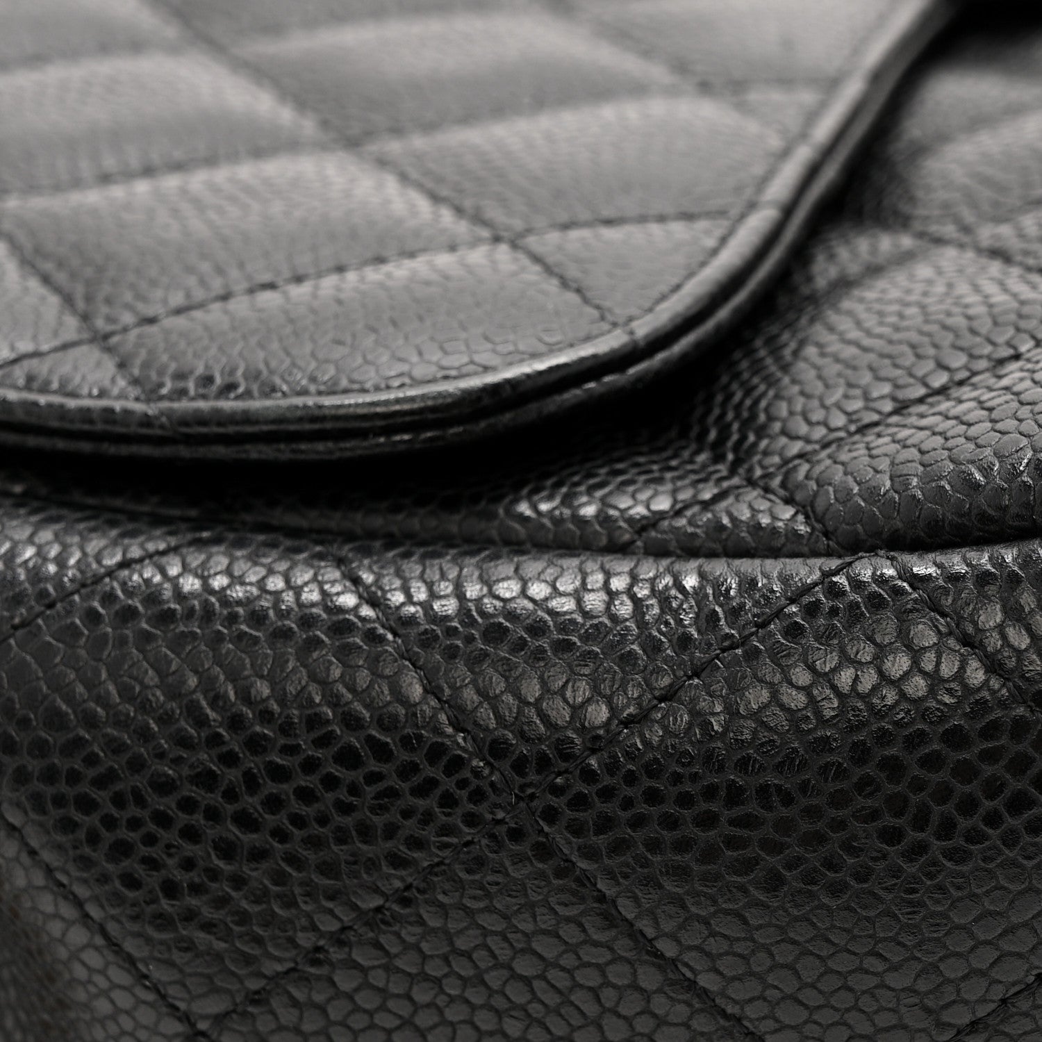 Chanel Caviar Quilted Jumbo Single Flap Black 14 of 14