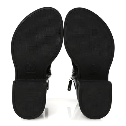 Louis Vuitton Calfskin Moonlight Boots 36.5 Black 6 of 8