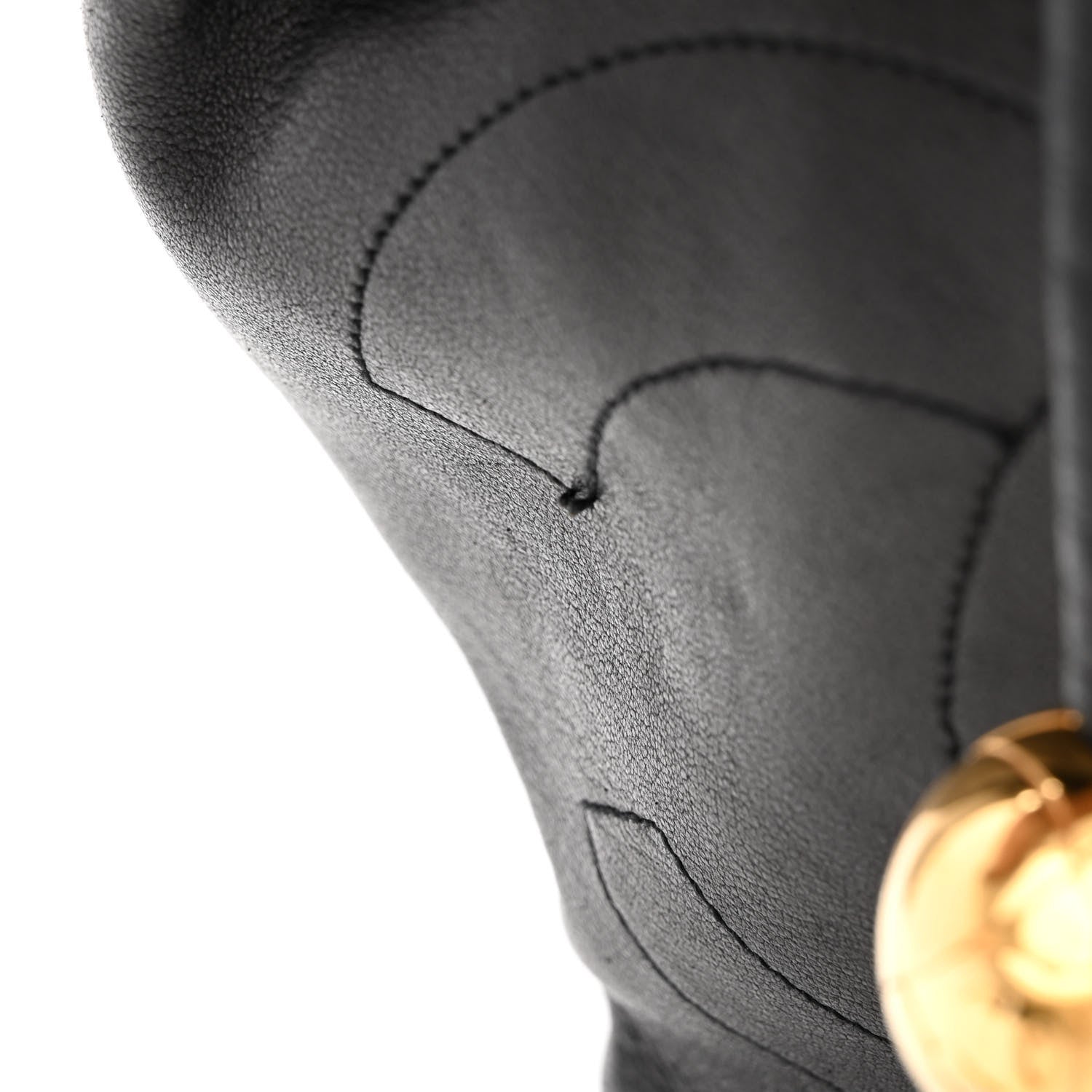 Chanel Lambskin CC Drawstring Bag Black 15 of 18