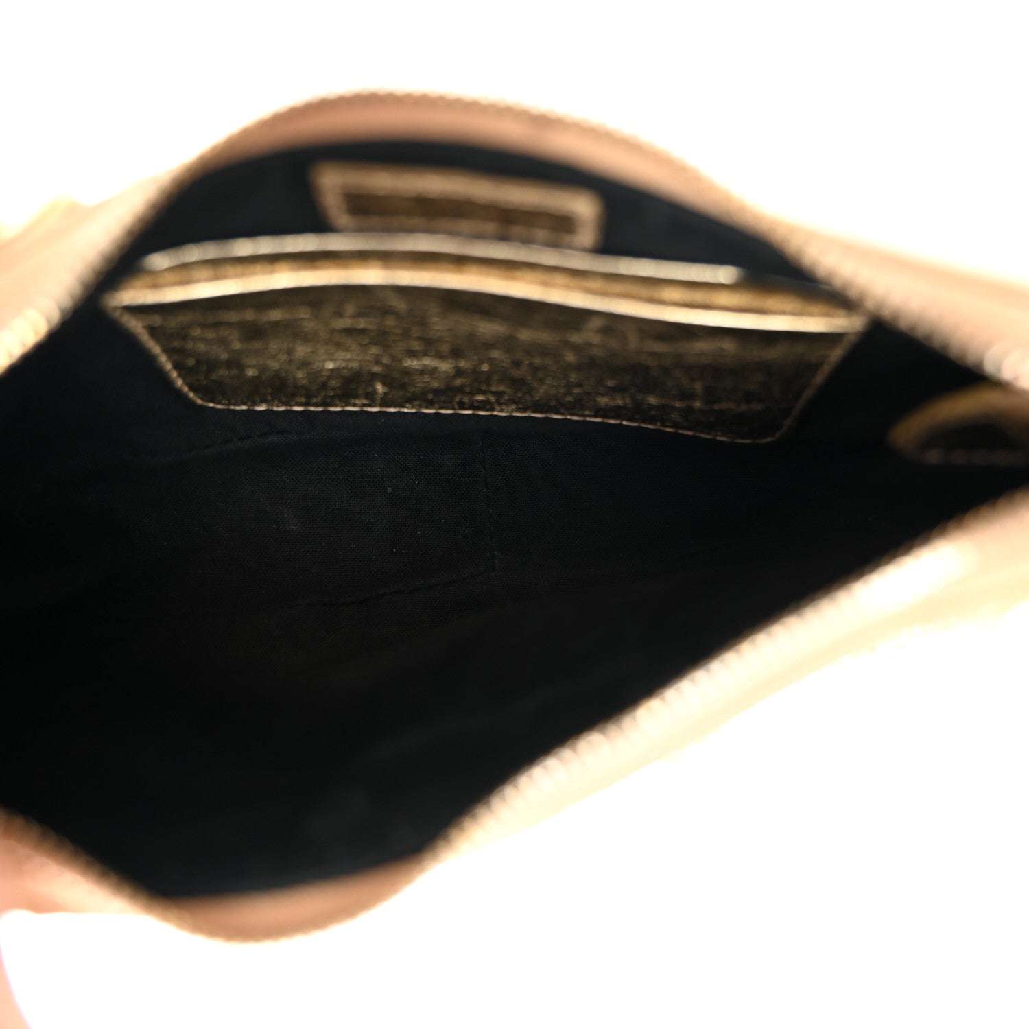 Balenciaga Metallic Arena Agneau Crystal Le Cagole Mini Purse With Chain Light Gold 5 of 10