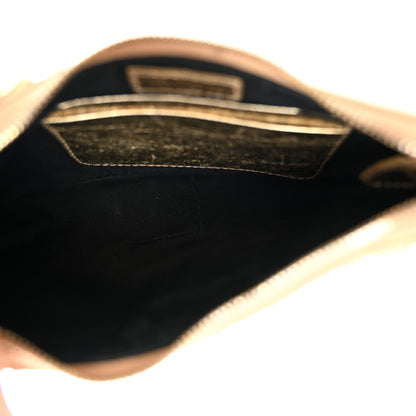 Balenciaga Metallic Arena Agneau Crystal Le Cagole Mini Purse With Chain Light Gold 5 of 10