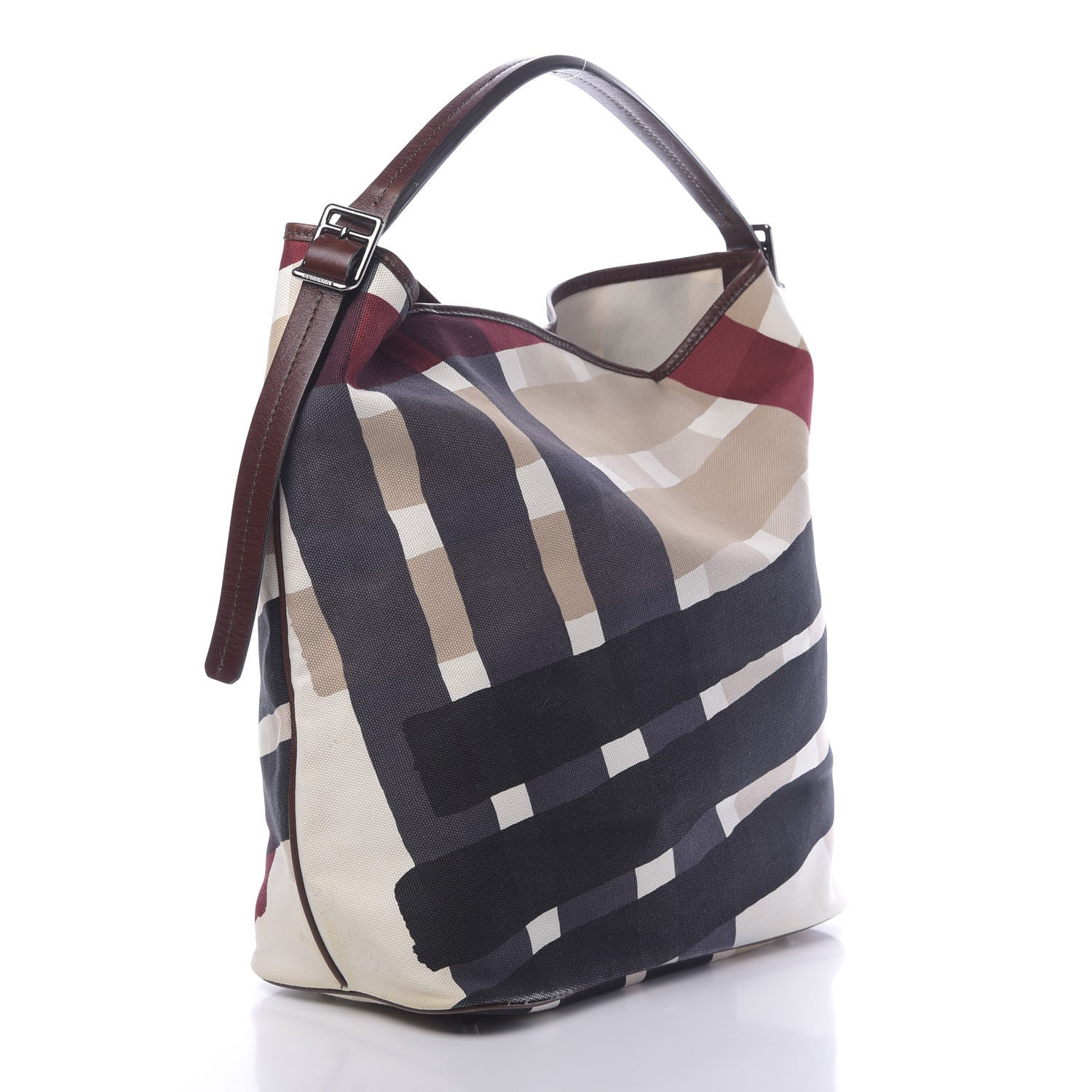 Burberry Canvas Check Bucket Bag Multicolor 3 of 10
