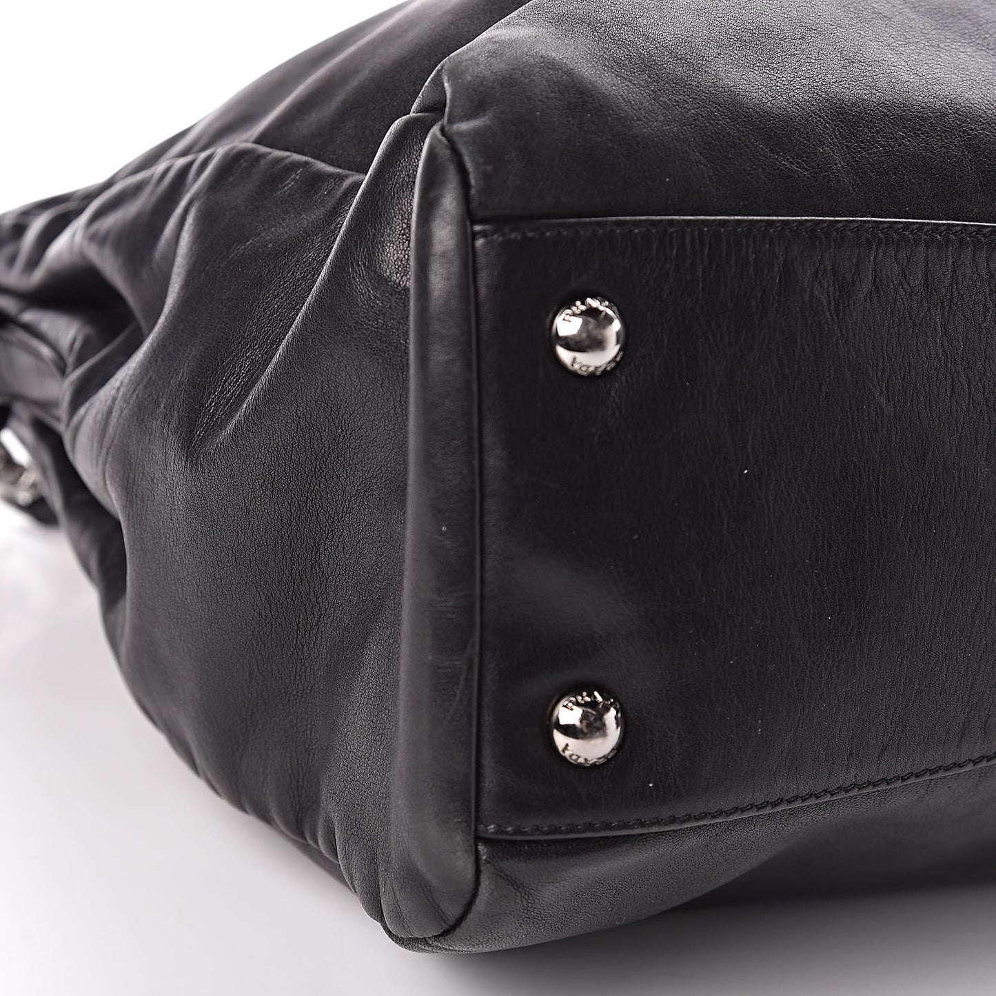Soft Calfskin Shoulder Bag Black