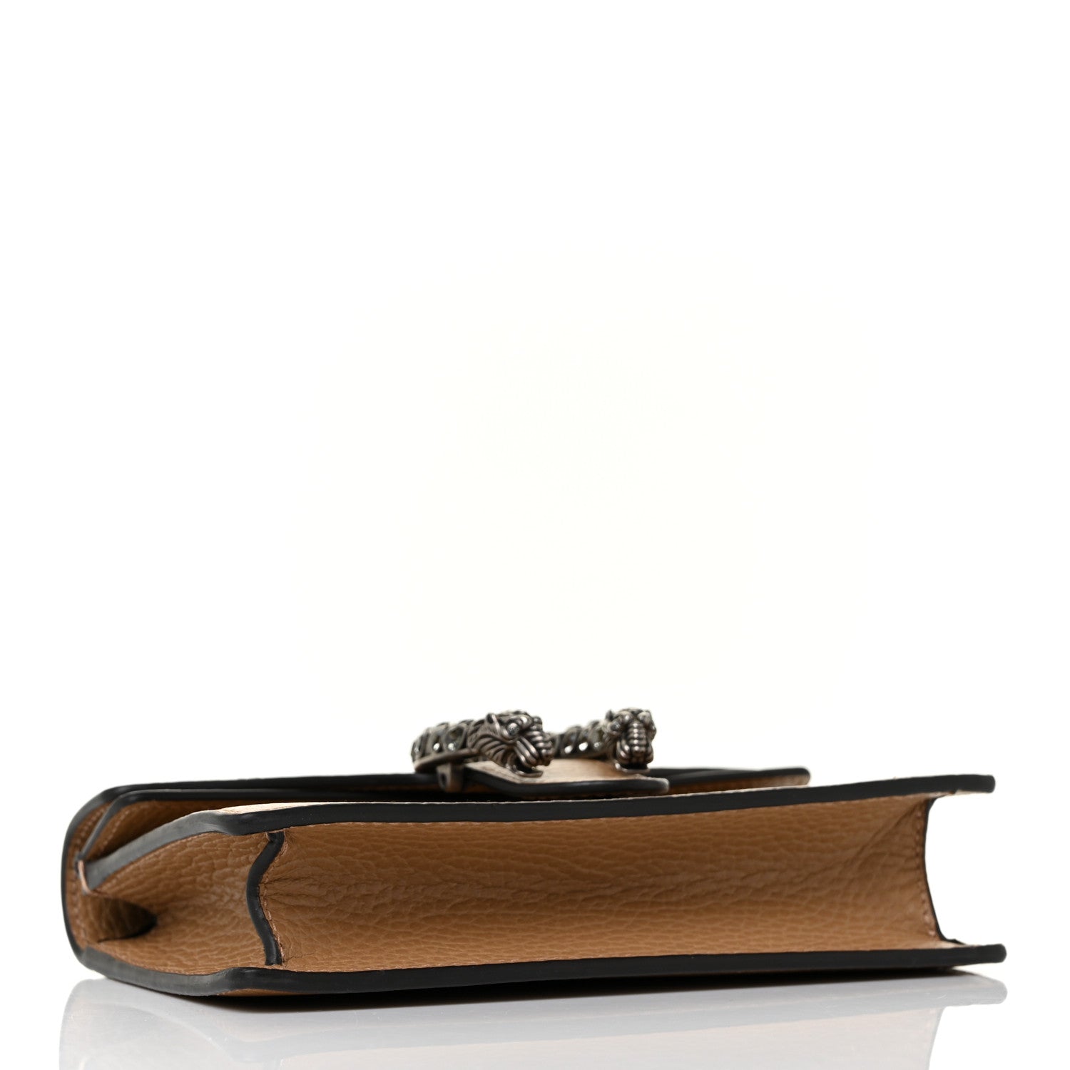 Gucci Dollar Calfskin Crystal Super Mini Dionysus Shoulder Bag Natural Tan Black Diamond 3 of 7