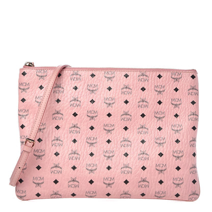 MCM Visetos Medium Crossbody Pouch Light Pink 2 of 11