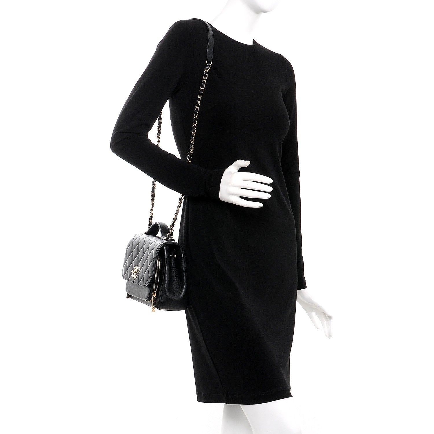 Chanel Caviar Quilted Small Business Affinity Flap Black 2 of 8