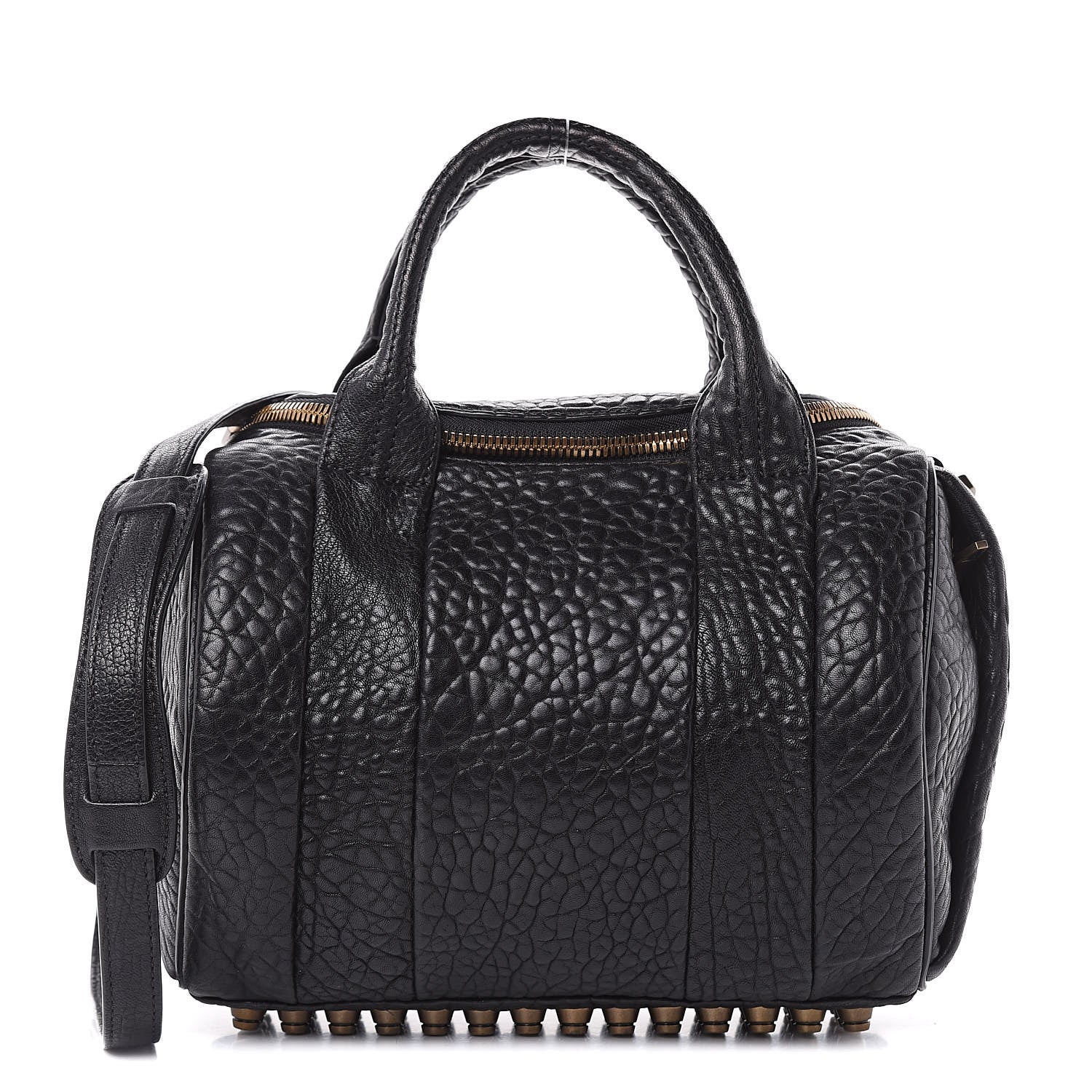 Alexander Wang Pebbled Lambskin Rockie Black Antique Brass Hardware 1 of 9