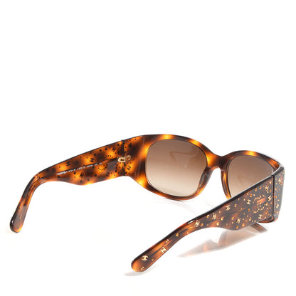 Chanel Swarovski Crystal CC Logo Sunglasses 5134-B Tortoise 2 of 5